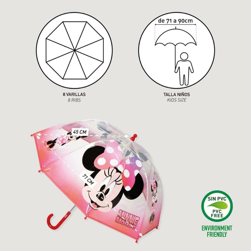 Umbrella Minnie Mouse Red Ø 71 cm