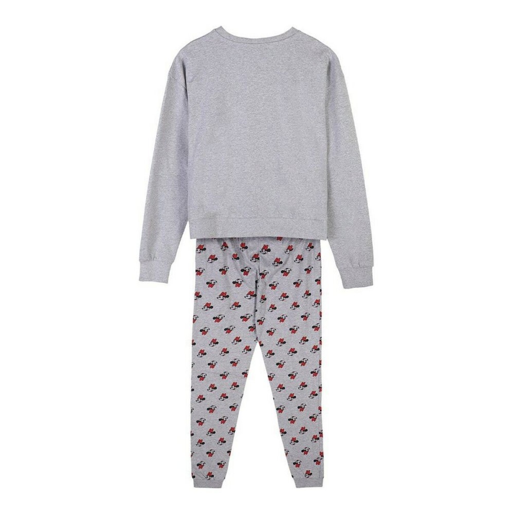 Pyjama Minnie Mouse Femme Gris