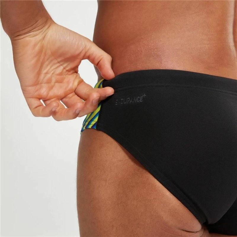 Herren-Slip Speedo Allover Digital Schwarz