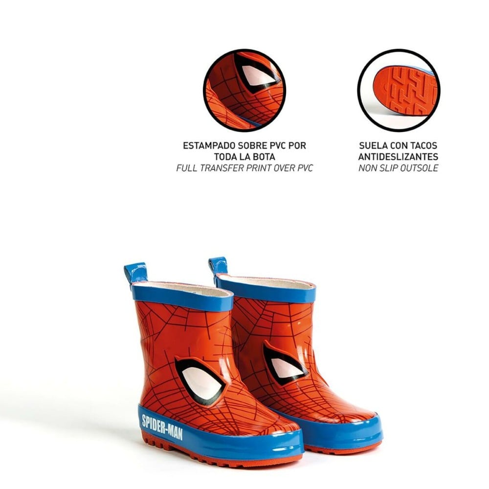 Children's Water Boots Spider-Man Red