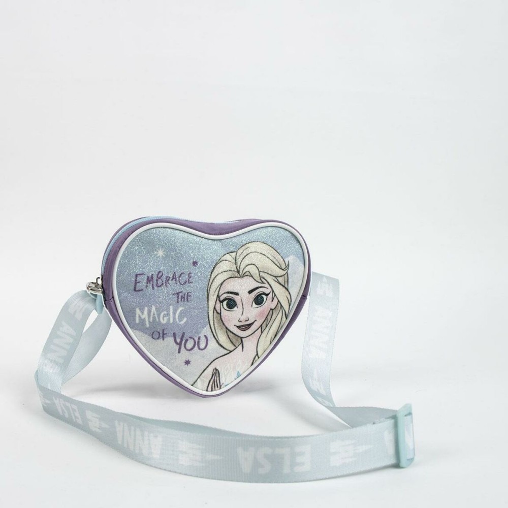 Sac à Bandoulière Frozen Bleu 15 x 14 x 4 cm