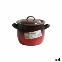 Kochtopf mit Deckel La Estrella Fuego ø 12 x 11 cm (4 Stück)