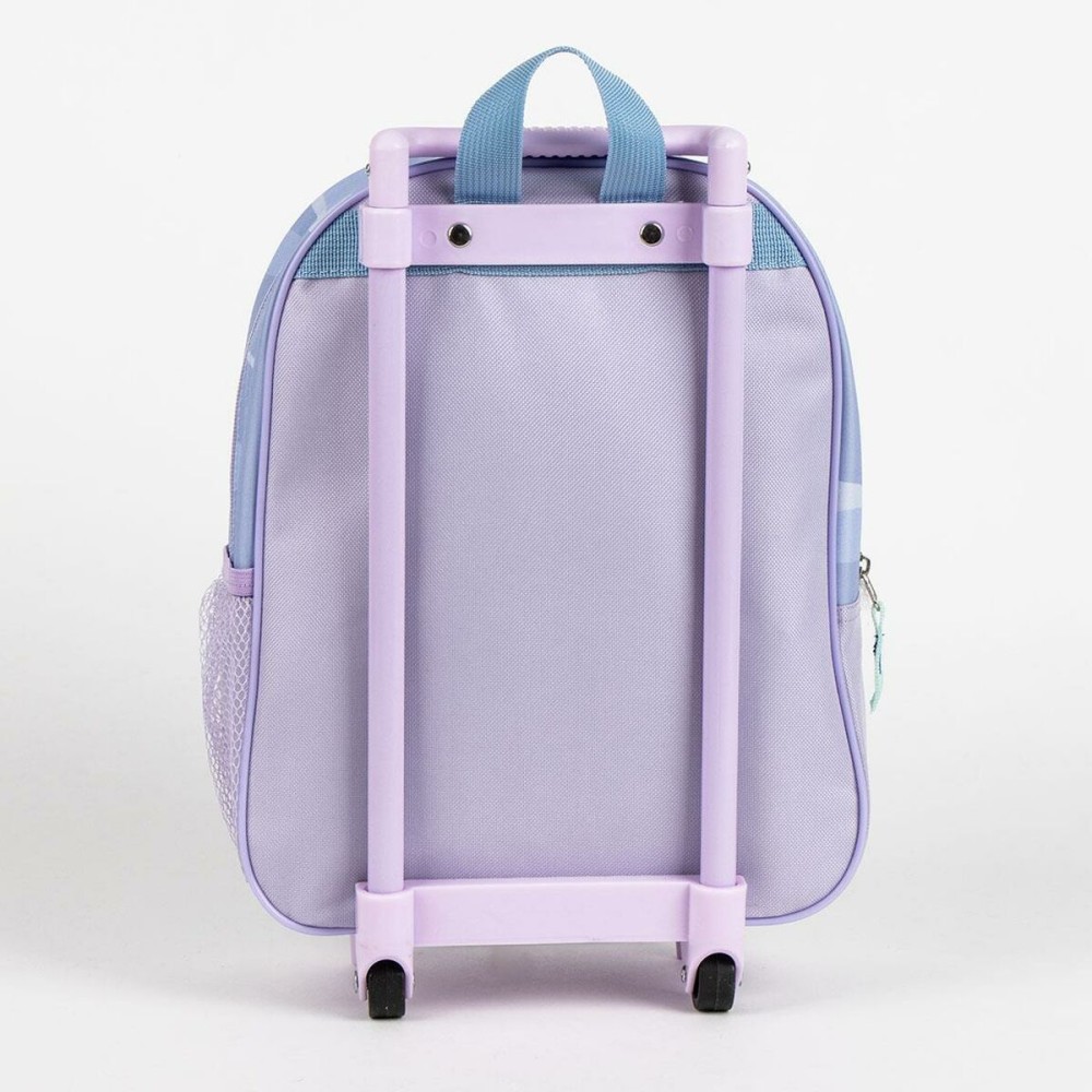 Cartable 3D avec roulettes Frozen Lila