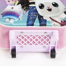 Schulrucksack 3D mit Rädern Gabby's Dollhouse Rosa