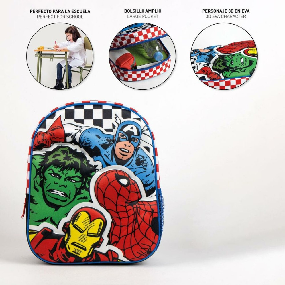 Cartable The Avengers Noir 25 x 31 x 10 cm