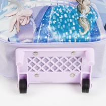 Schulrucksack 3D mit Rädern Frozen Lila