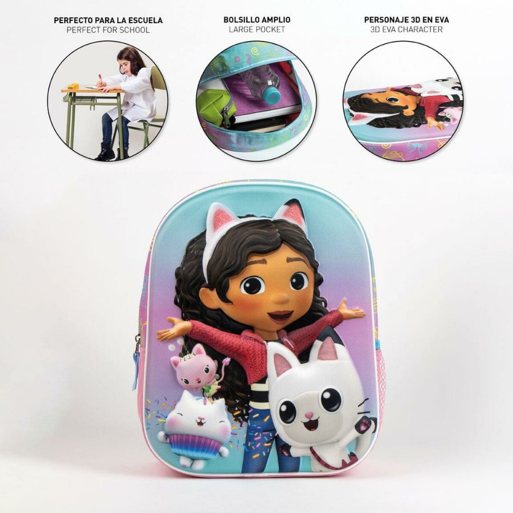 Schulrucksack Gabby's Dollhouse Rosa 25 x 31 x 10 cm