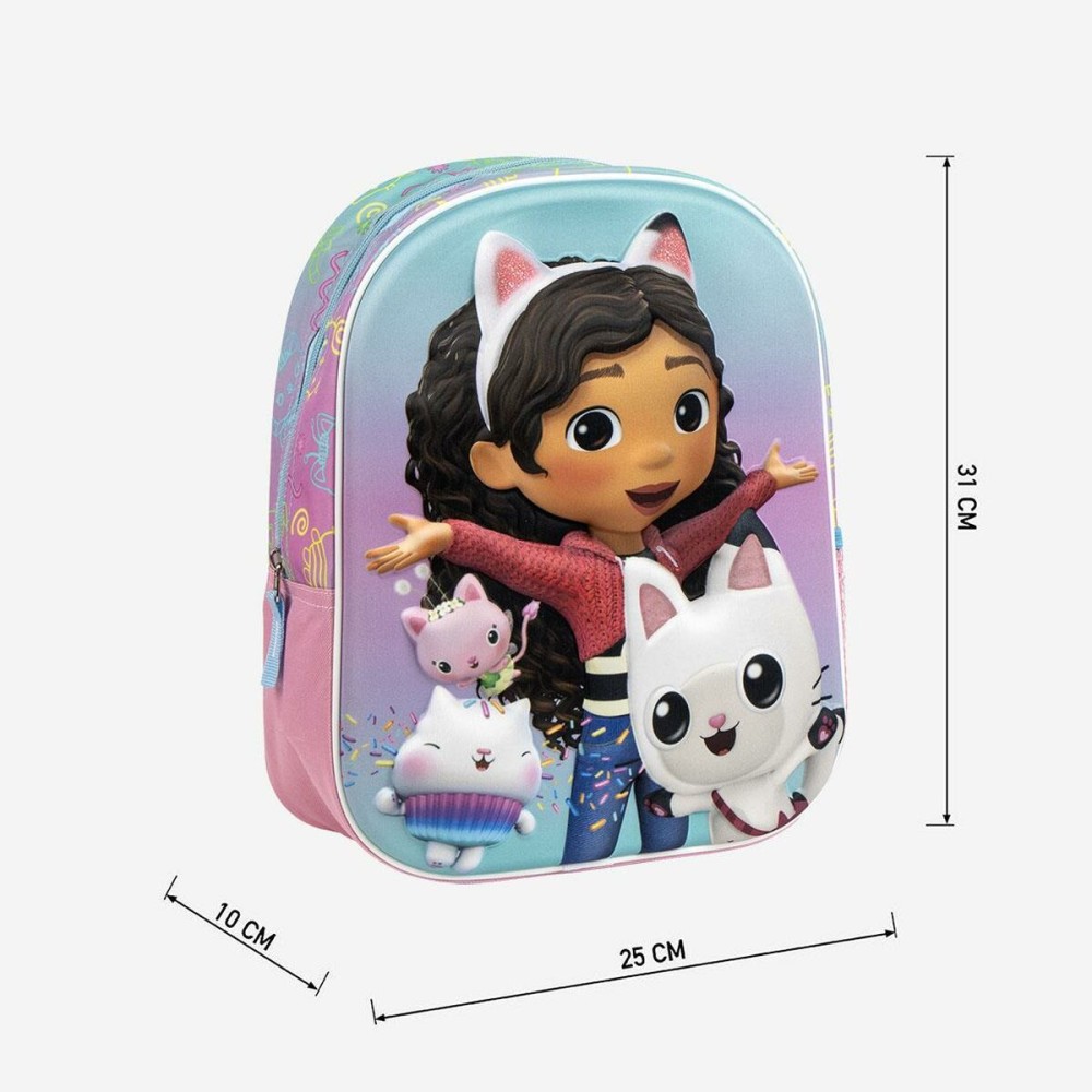 Schulrucksack Gabby's Dollhouse Rosa 25 x 31 x 10 cm