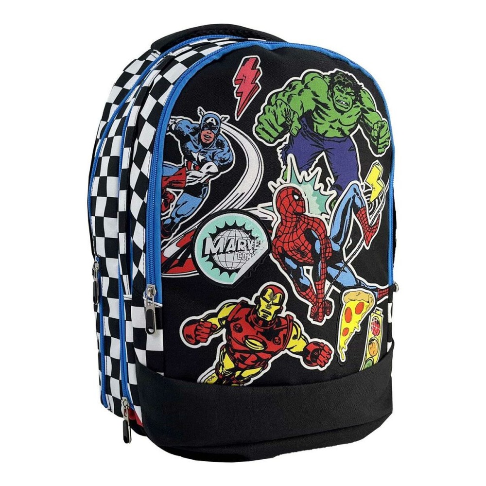 School Bag The Avengers Black 31 x 14 x 41 cm
