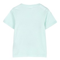 Kurzarm-T-Shirt für Kinder Stitch türkis