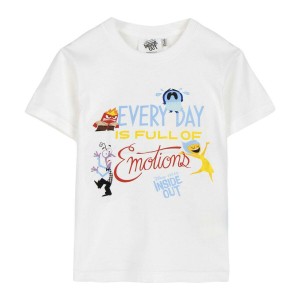 Kurzarm-T-Shirt für Kinder Pixar Weiß