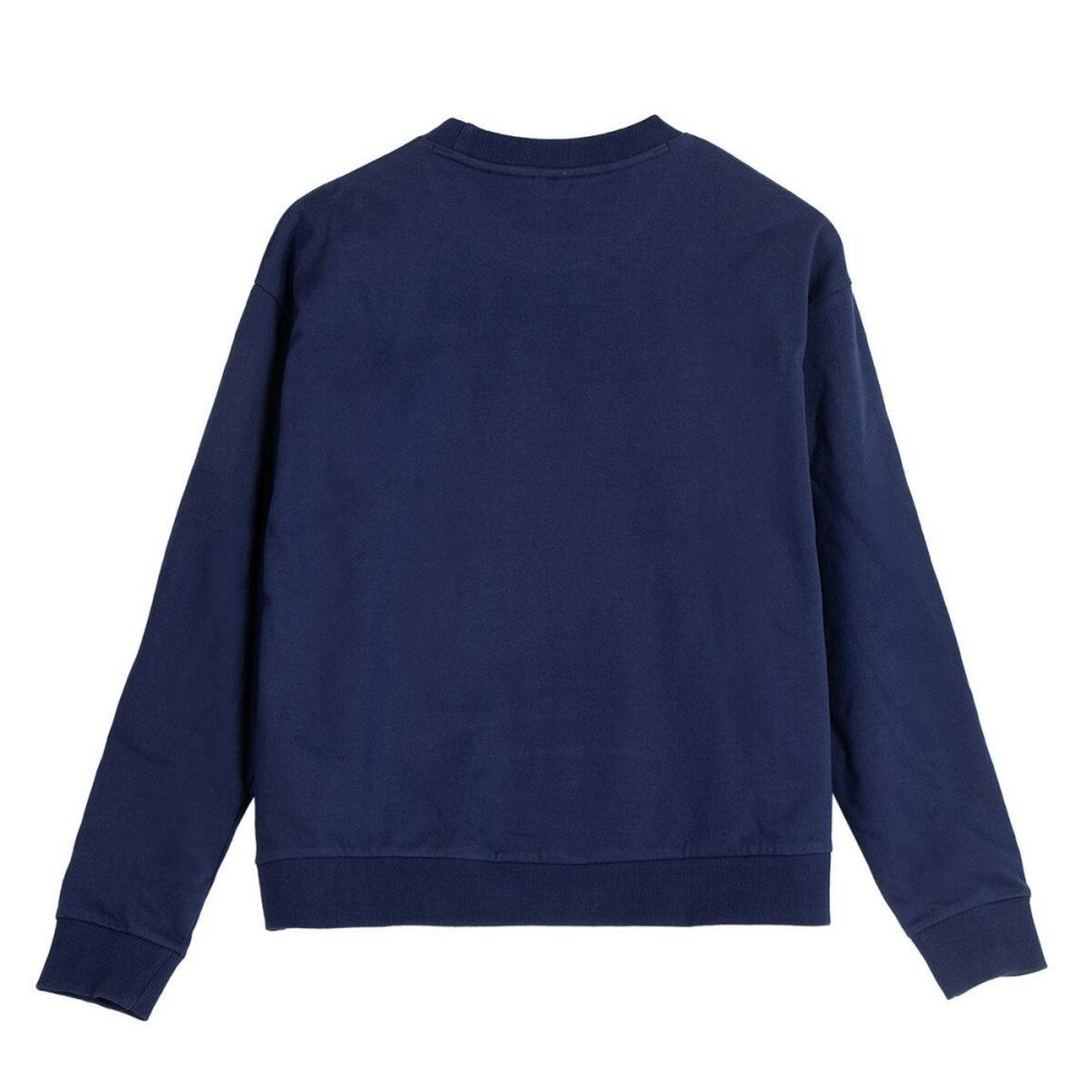 Sweat sans capuche femme Stitch Bleu foncé