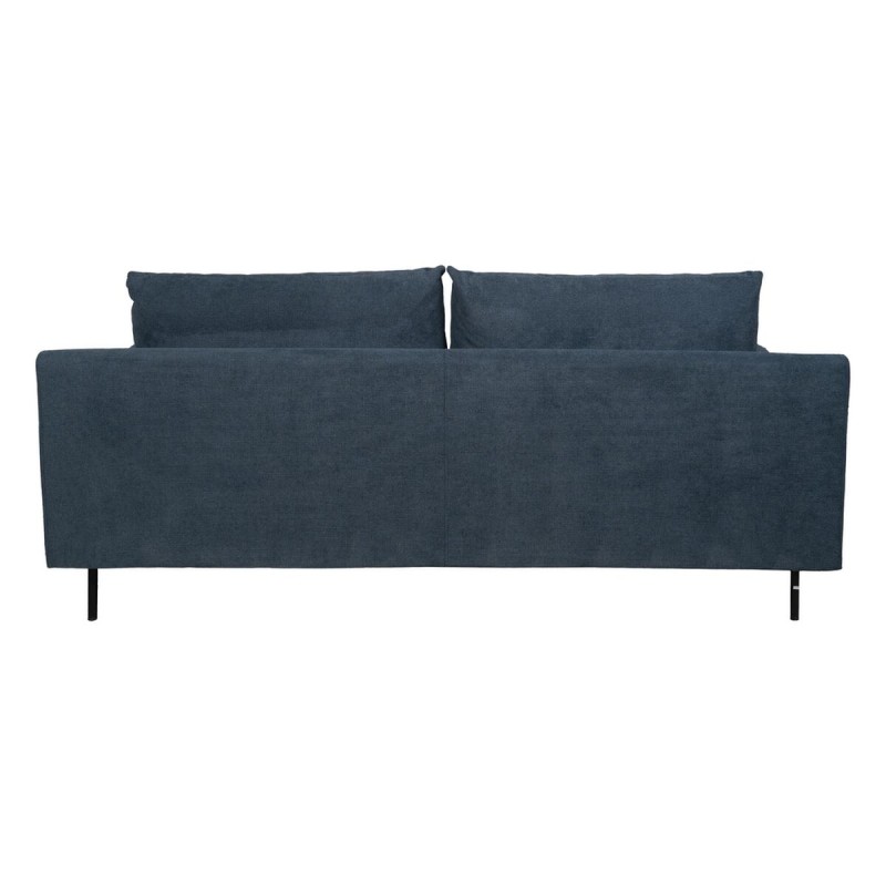 3-Seater Sofa Blue Wood 216 x 86 x 90 cm