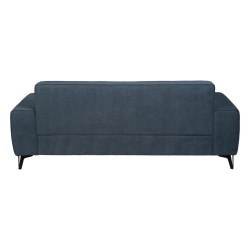 Dreisitzer-Sofa Blau Holz 220 x 87 x 85 cm