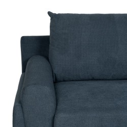 Dreisitzer-Sofa Blau Holz 216 x 86 x 90 cm