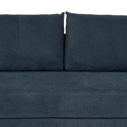 Dreisitzer-Sofa Blau Holz 216 x 86 x 90 cm