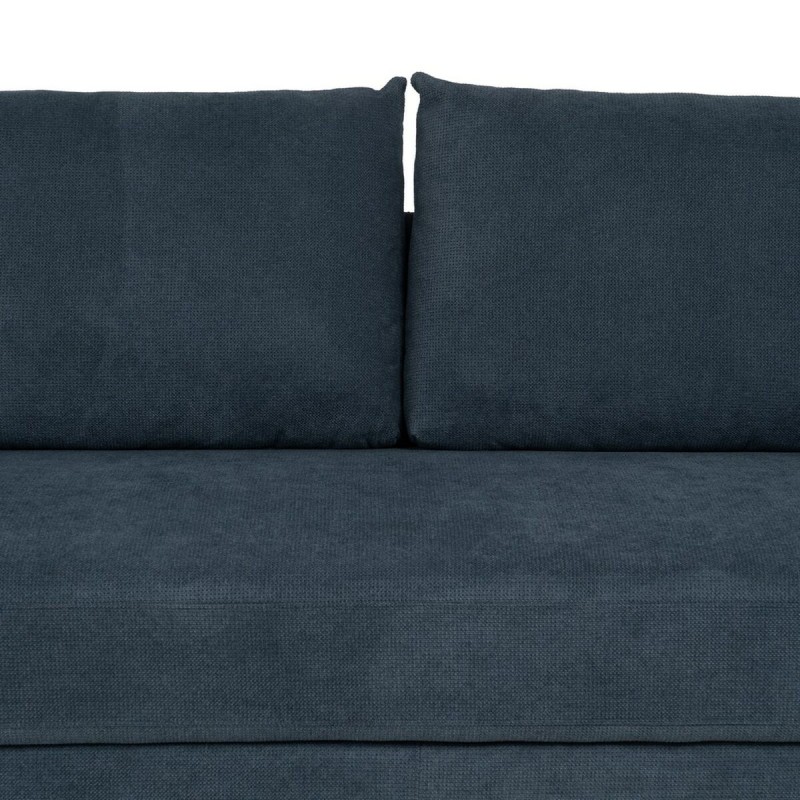 Dreisitzer-Sofa Blau Holz 216 x 86 x 90 cm