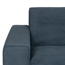 3-Seater Sofa Blue Wood 220 x 87 x 85 cm