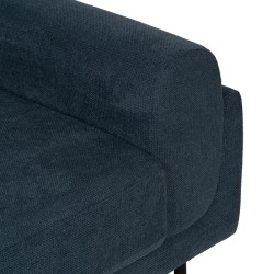 Dreisitzer-Sofa Blau Holz 216 x 86 x 90 cm