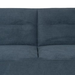 3-Seater Sofa Blue Wood 220 x 87 x 85 cm