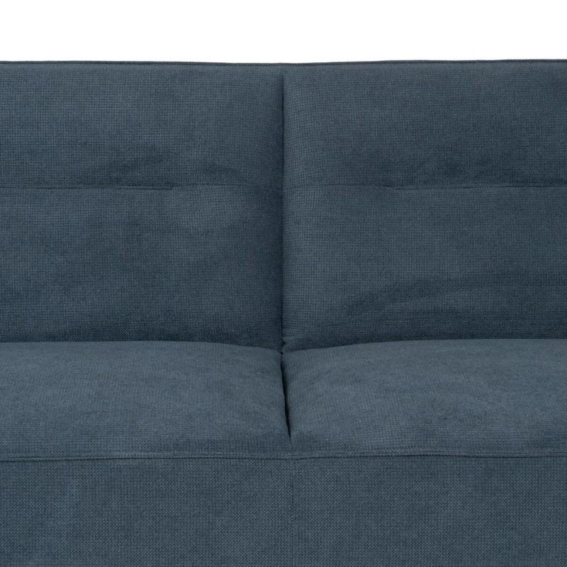 Dreisitzer-Sofa Blau Holz 220 x 87 x 85 cm