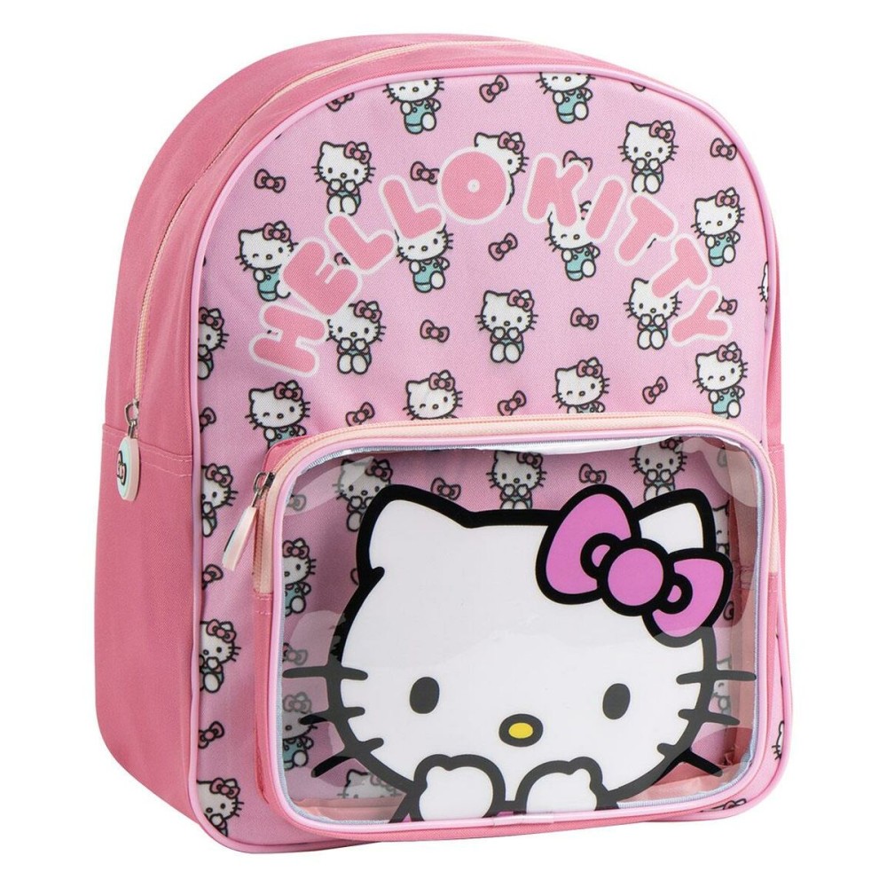 Schulrucksack Hello Kitty Rosa 25 x 31 x 14 cm