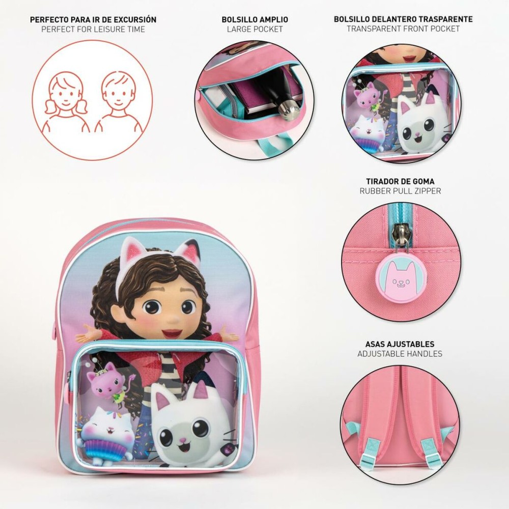 Schulrucksack Gabby's Dollhouse Rosa 25 x 31 x 14 cm