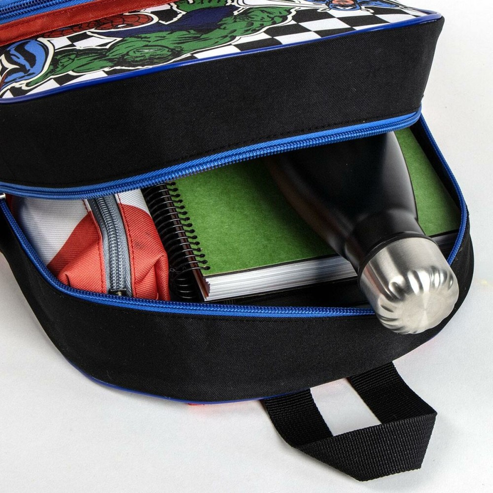Schulrucksack The Avengers Schwarz 25 x 31 x 12 cm