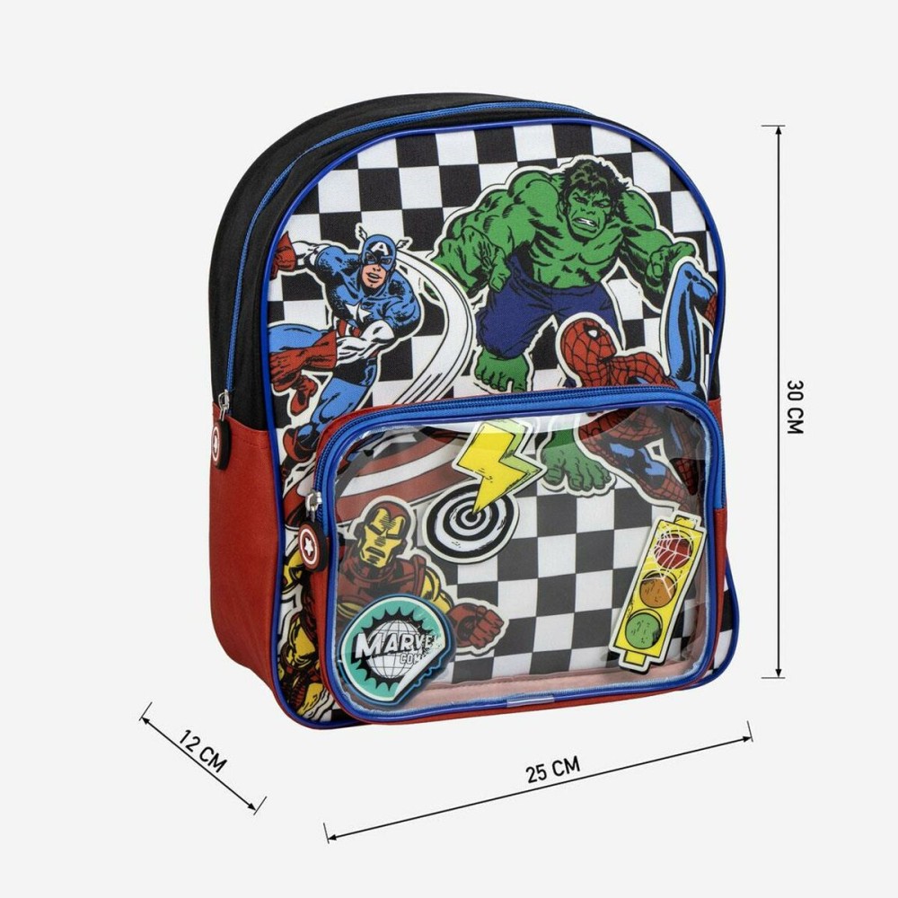 Cartable The Avengers Noir 25 x 31 x 12 cm
