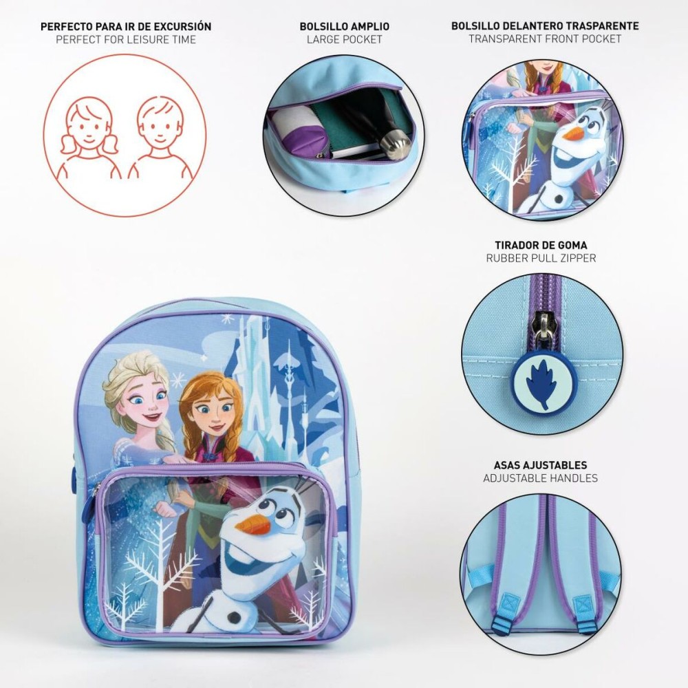 Schulrucksack Frozen Blau 25 x 31 x 14 cm
