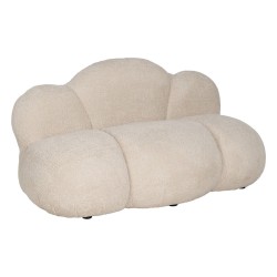 Sofa Beige Polyester Kiefernholz 149 x 76 x 77 cm