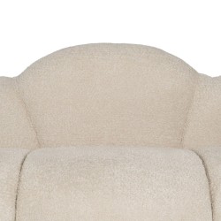 Sofa Beige Polyester Kiefernholz 149 x 76 x 77 cm