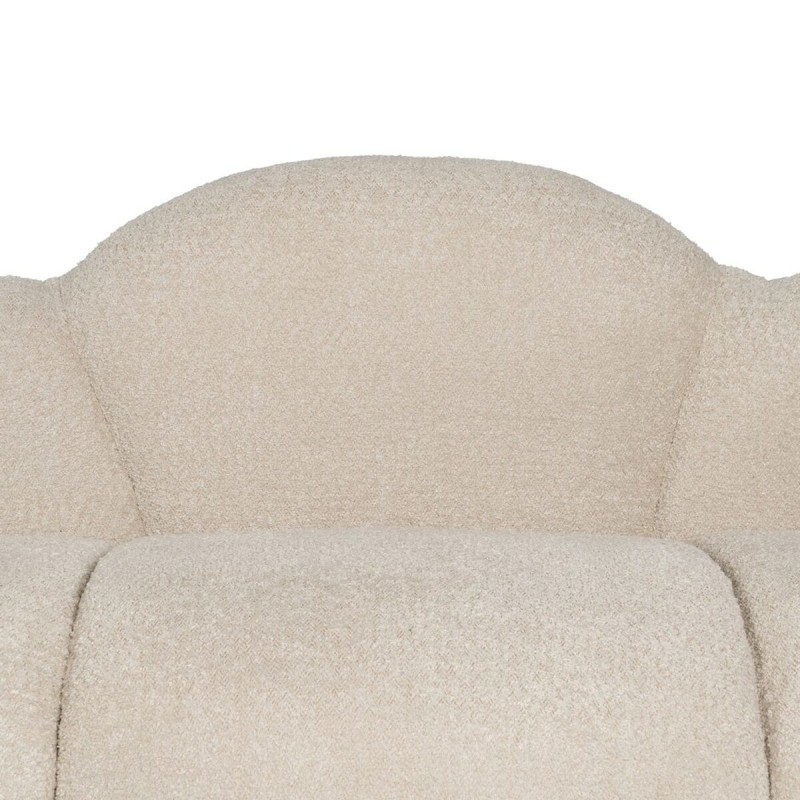 Sofa Beige Polyester Pine 149 x 76 x 77 cm