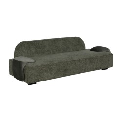 Sofa Green Wood Foam 222 x 92 x 70 cm