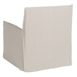 Sessel Creme Feder Kiefernholz Foam 75 x 76 x 90,5 cm