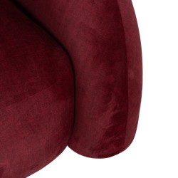 Fauteuil Bordeaux Bois Foam 100 x 84 x 58 cm