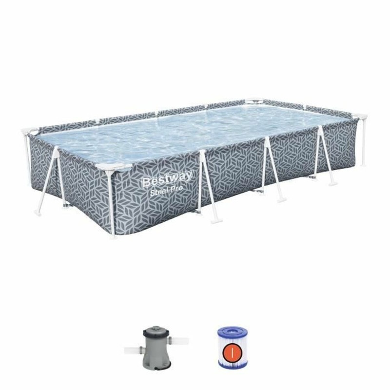 Aufblasbarer Pool Bestway Steel Pro Grau