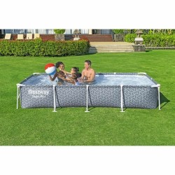 Aufblasbarer Pool Bestway Steel Pro Blau Grau