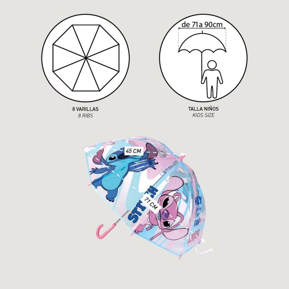 Umbrella Stitch Pink Ø 71 cm Blue