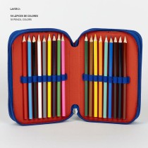Triple Pencil Case The Avengers Blue 12,5 x 6,5 x 19,5 cm