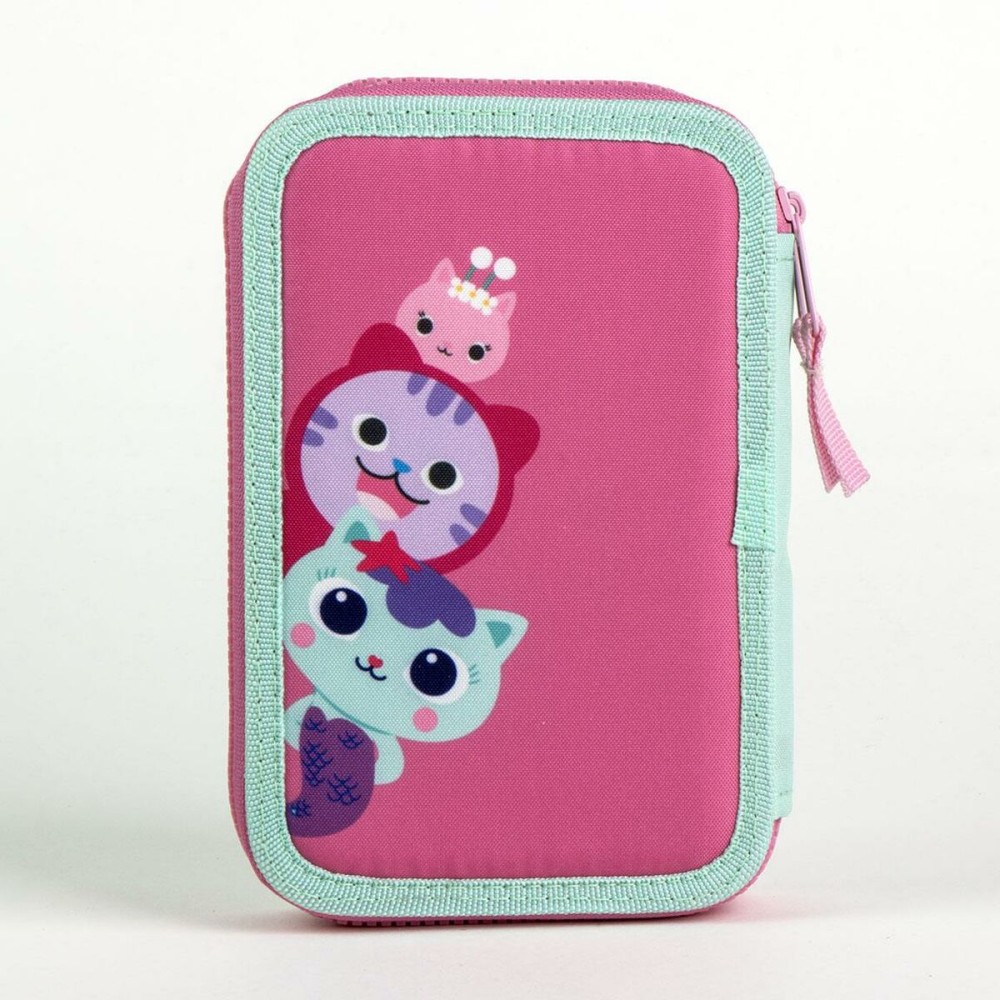 School Case with Accessories Gabby's Dollhouse Pink 41 x 58 x 3 cm