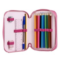 School Case with Accessories Gabby's Dollhouse Pink 41 x 58 x 3 cm