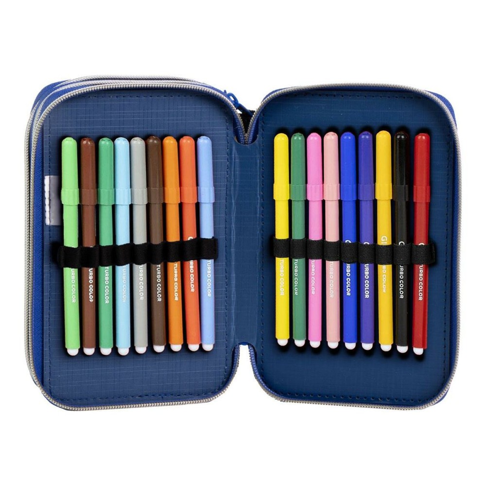 Trousse Scolaire avec Accessoires The Avengers Noir 41 x 58 x 3 cm