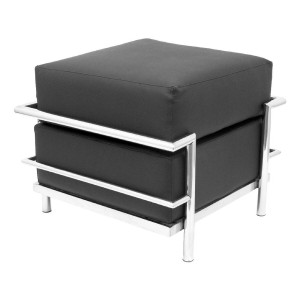 Repose-pied Piqueras y Crespo 57PSPNE Noir Simili Cuir