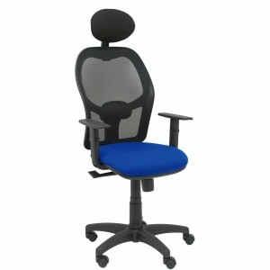 Office Chair with Headrest Alocén Piqueras y Crespo B10CRNC Blue