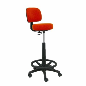 Ergonomischer Hocker Piqueras y Crespo LB305RN Orange Dunkelorange PVC Mit Rädern