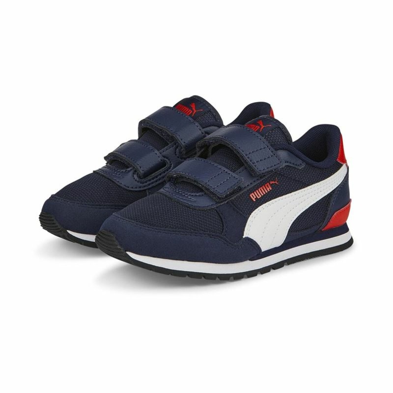 Running Shoes for Kids Puma ST Runner V3 Navy Blue