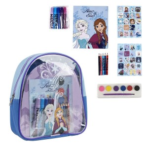 Kinder-Zeichenrucksack Frozen Blau 22 x 23 x 7 cm
