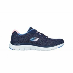 Sports Trainers for Women Skechers Flex Appeal 4.0 Navy Blue