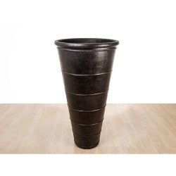 Floor vase Alexandra House Living Black Ceramic 85 x 165 x 85 cm